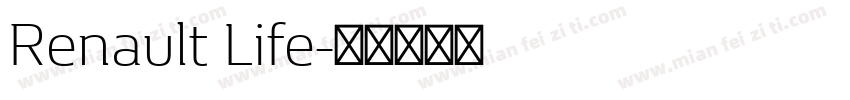 Renault Life字体转换